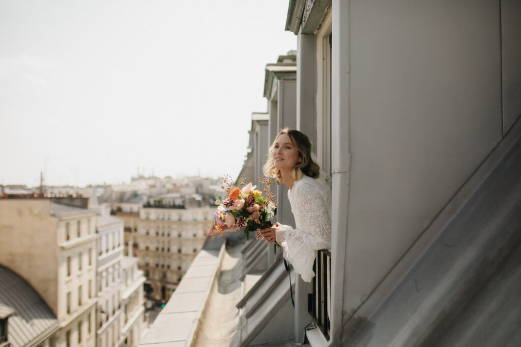 Photographe mariage Paris luxe atypique coloré wedding photographer luxury colorful elopement bride